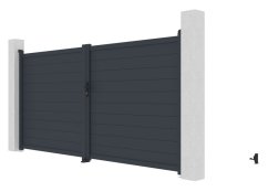 Brána G21 Orlando 350x173 cm dvojkrídlová, antracitová
