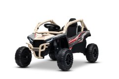 Elektrické autíčko Kawasaki TERYX KRX 1000 12V, khaki, jednomiestne, odpružená zadná náprava, 2,4 Ghz diaľkové ovládanie, Lítiová batéria, 2 x 25W Motory, MP3 s USB/AUX