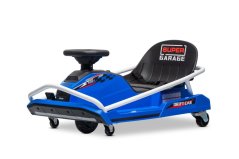 Beneo Motors Drift Kart 24V, modrá, 300W střídavý motor, lithiová baterie, režim Drift s rychlostí 14 km/h, pevná železná konstrukce, bezpečnostní pás, sportovní sedadlo, multifunkční volant