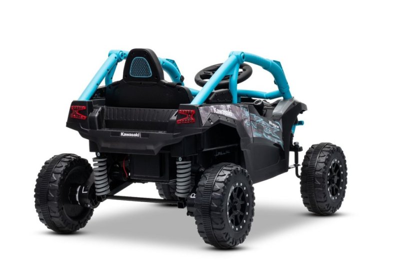 Elektrické autíčko Kawasaki TERYX KRX 1000 12V, modré, jednomiestne, odpružená zadná náprava, 2,4 Ghz diaľkové ovládanie, Lítiová batéria, 2 x 25W Motory, MP3 s USB/AUX