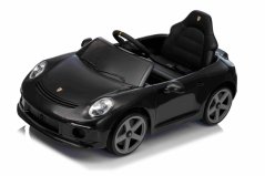 Beneo Elektrické autíčko RUF GT 12V, čierne, Otváracie dvere, 2.4 GHz diaľkové ovládanie, LED svetlá vpredu aj vzadu, USB/Aux Vstup, Lítiová batéria, 2 X 35W motor, ORIGINÁL licencia