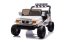 Beneo Elektrické autíčko Toyota FJ Cruiser XXL s pohonom 4x4, licencované (Dvojmiestne), biele, Prenosná lítiová batéria, Vysoký podvozok, Dve sedadlá, Odpružená zadná náprava, 2,4 GHz Diaľkový ovládač, MP3 prehrávač s Bt, LED