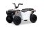 Elektrická štvorkolka Beneo Arctic Cat 12V so zadným pohonom, biela, LED svetlá, Lítiová batéria, 2 x 25W motor, Originál Licencia