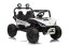 Elektrické auto Beneo T-REX Ride 4x4 dvoumístné 24V, bílé, MP3 přehrávač se vstupem USB/AUX, pohon 4x4, lithiová baterie, odpružení, dálkové ovládání, LED světla