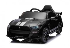 Beneo Elektrické autíčko Ford Shelby Mustang GT 500 Cobra, čierne, 2,4 GHz diaľkové ovládanie, USB Vstup, LED Svetlá, 2 x 30W motor, ORIGINÁL licencia
