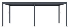 Bioklimatická pergola G21 Austin Premium 6x3 m, antracitová hliníková