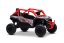 Elektrické autíčko Kawasaki TERYX KRX 1000 12V, červené, jednomiestne, odpružená zadná náprava, 2,4 Ghz diaľkové ovládanie, Lítiová batéria, 2 x 25W Motory, MP3 s USB/AUX,
