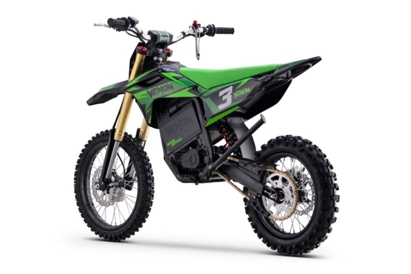 Elektrický Motocross Beneo Motors Venom zelený - 6500W