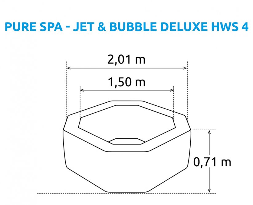Vírivý bazén Marimex Pure Spa - Jet &amp; Bubble Deluxe HWS 4 - 11400242