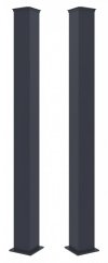 Sloupek G21 pro branku a bránu 15x190 cm s patkou, antracitový, 2 kusy