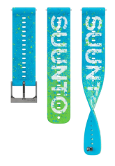 Suunto 22mm Athletic 6 Silicone Strap power blue S+M
