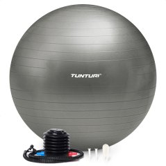 Gymnastický míč Tunturi zesílený 90 cm stříbrný