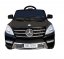 Beneo Elektrické autíčko Mercedes-Benz ML350, Plastové sedátko, odpružené nápravy, USB/SD Vstup, Baterie 12V, 2X MOTOR, černé, ORGINAL licence