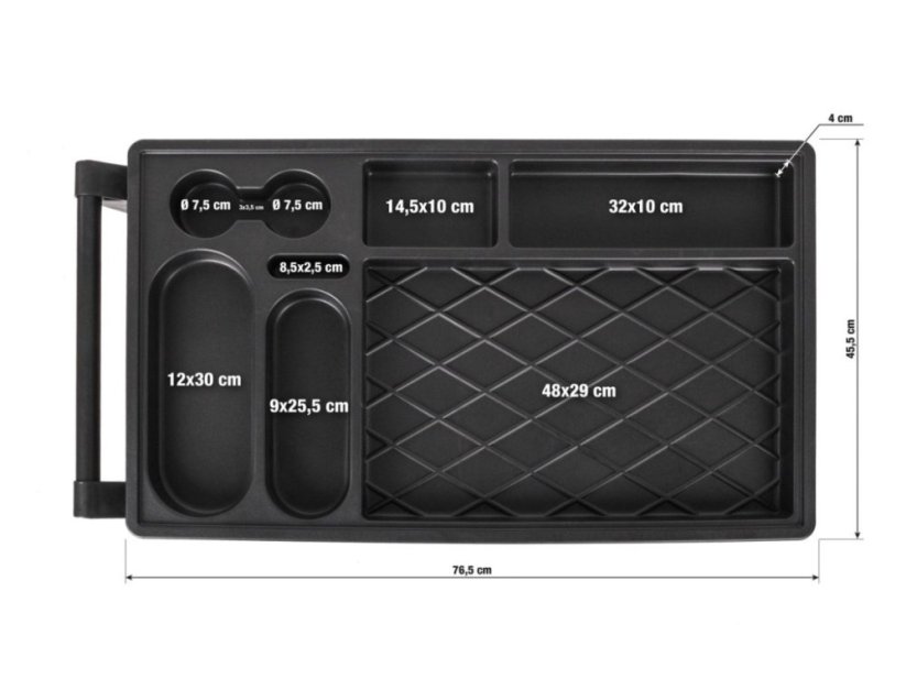 Dílenský vozík G21 Cooper 6, červený