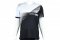 Sportovní tričko Crussis - ONE, krátký rukáv, černo - bílá