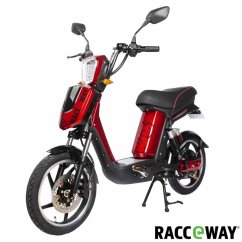 Elektrický skútr RACCEWAY® E-BABETA® vínově červený metalíza, bez baterie