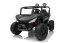Elektrické auto Beneo T-REX Ride 4x4 dvoumístné 24V, černé, MP3 přehrávač se vstupem USB/AUX, pohon 4x4, lithiová baterie, odpružení, dálkové ovládání, LED světla