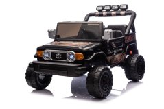 Beneo Elektrické autíčko Toyota FJ Cruiser XXL s pohonom 4x4, licencované (Dvojmiestne), pieskovo-čierne, Prenosná lítiová batéria, Vysoký podvozok, Dve sedadlá, Odpružená zadná náprava, 2,4 GHz Diaľkový ovládač, MP3 s BT, LED