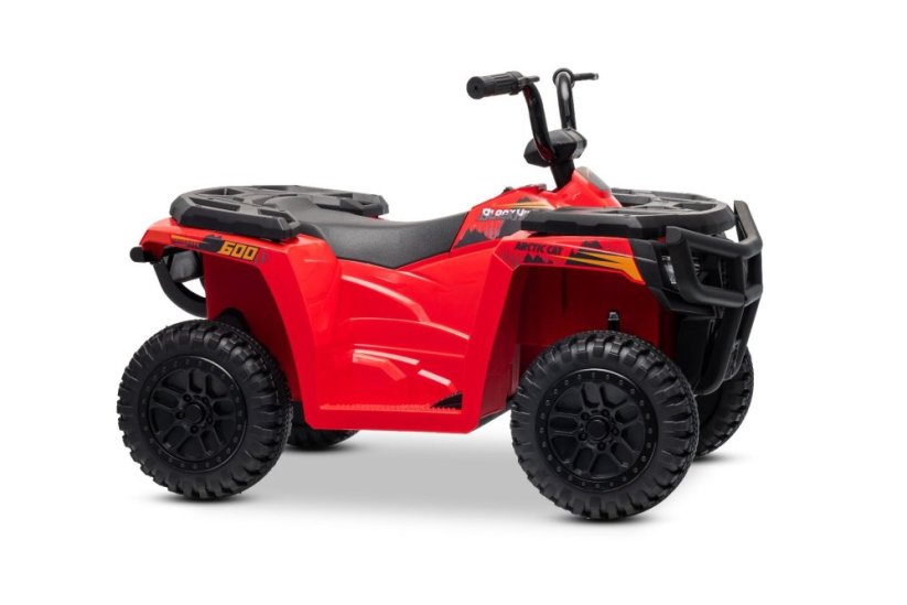 Elektrická čtyřkolka Beneo Arctic Cat 12V se zadním pohonem, červená, LED světla, lithiová baterie, 2 x 25W motor, originální licence
