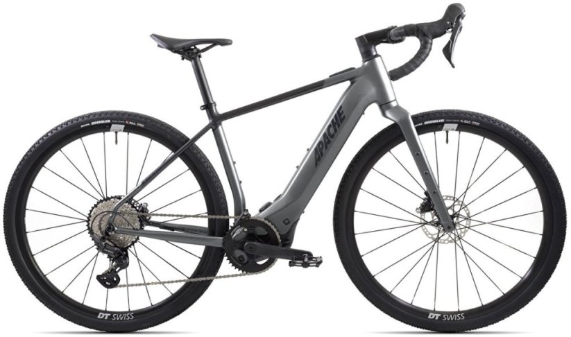 Cestný elektrický bicykel Apache Gila Bosch SX 400 Wh 2025 antracitová