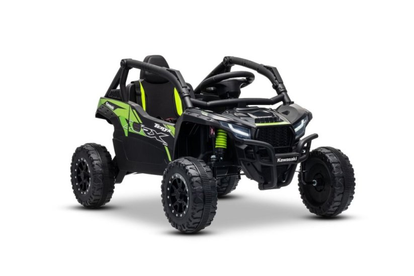Elektrické autíčko Kawasaki TERYX KRX 1000 12V, čierne, jednomiestne, odpružená zadná náprava, 2,4 Ghz diaľkové ovládanie, Lítiová batéria, 2 x 25W Motory, MP3 s USB/AUX