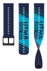 Suunto 22mm Athletic 6 Silicone Strap UTMB navy blue S+M