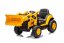 Beneo Licencovaný elektrický Bagr Caterpillar se svahovací lžící, Jednomístný, žlutý, USB vstupem na MP3 Přehrávači, Zadním pohonem s 2 x 30W Motory a Lithiovou baterií