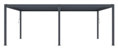 Bioklimatická pergola G21 Austin Premium 6 x 4 m, antracitová hliníková