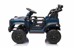 Elektrické autíčko Beneo Ford Bronco s pohonem zadních kol s licencí (Jednomístné), modré, Lithiová baterie, Vysoký podvozek, široké sedátko, Odpružená zadní náprava, 2,4 GHz Dálkový ovladač, MP3 přehrávač se vstupem USB, LED