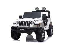 Beneo Elektrické autíčko JEEP Wrangler, Jednomiestne, Biele, Koženkové sedadlá, Rádio s Bluetooth prehrávačom, SD/USB vstup, Pohon 4x4, Lítiová batéria, EVA kolesá, Odpružená náprava, 2,4 GHz Dialkové Ovládanie
