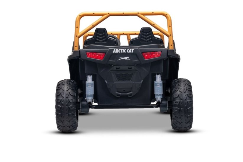 Elektrická buggy Arctic CAT XXL 4x4 24V, šedá, dvoumístná, měkká EVA kola, výkonné motory, lithiová baterie, MP3 přehrávač s Bluetooth, odpružená zadní náprava, koženková sedadla, originální licence