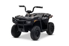 Elektrická čtyřkolka Beneo Arctic Cat 12V se zadním pohonem, černá, LED světla, lithiová baterie, 2 x 25W motor, originální licence