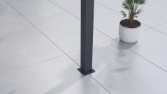 Bioklimatická pergola G21 Trenton Premium 4x4 m, antracitová hliníková