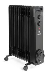 Olejový radiátor G21 Merapi čierny, 11 rebier, 2500 W