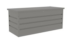 Záhradný box G21 Denver 770 L, metalický šedý plechový