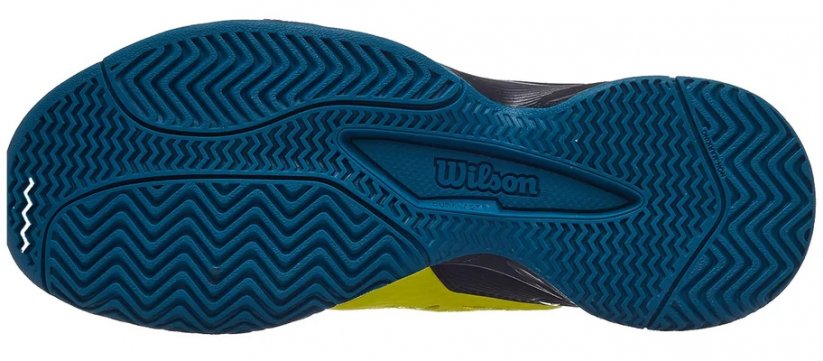 Juniorská tenisová obuv Wilson Rush Pro Jr 4.0 QL sulphur spring / black / blue coral