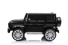 Beneo Elektrické autíčko Mercedes G500 12V, čierne, 2,4 GHz diaľkové ovládanie, USB / SD Vstup, odpruženie, Lítiová batéria, LED svetlá, ORIGINÁL licencia