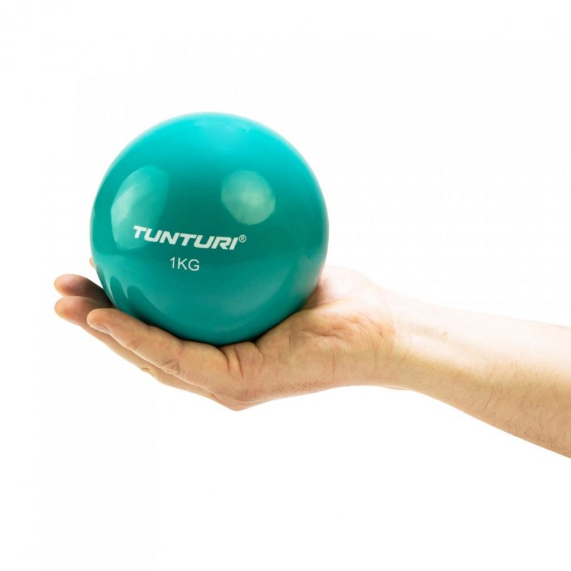 Jóga míč Toningbal 1 kg Tunturi azurový