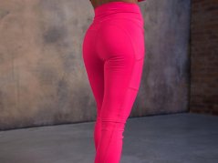 Dámské legíny Crussis neon pink