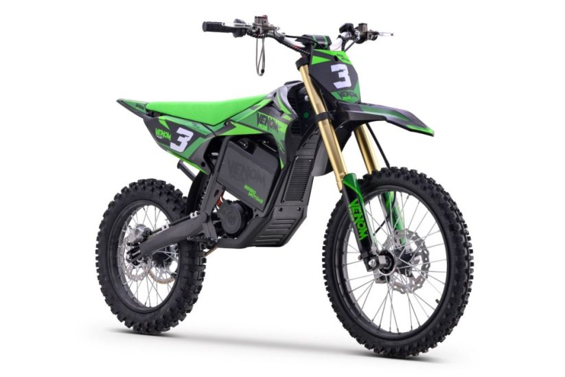 Elektrický motokros Beneo Motors Venom PLUS zelený - 8000W