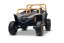 Elektrická buggy Arctic CAT XXL 4x4 24V, šedá, dvoumístná, měkká EVA kola, výkonné motory, lithiová baterie, MP3 přehrávač s Bluetooth, odpružená zadní náprava, koženková sedadla, originální licence