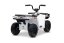 Elektrická štvorkolka Beneo Arctic Cat 12V so zadným pohonom, biela, LED svetlá, Lítiová batéria, 2 x 25W motor, Originál Licencia