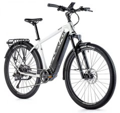 Krosový elektrobicykel Leader Fox Bend pánsky 28" 2023 biela/čierna