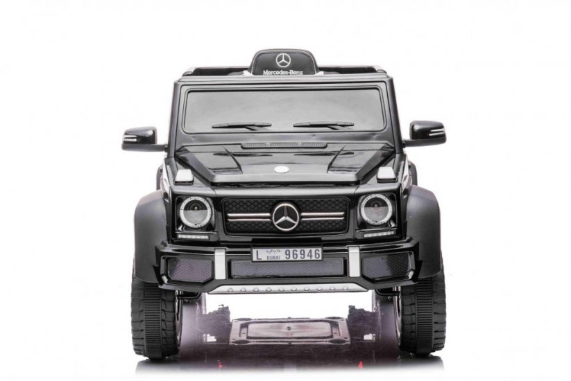 Beneo Elektrické autíčko Mercedes-Benz G63 AMG 6X6, Jednomístné, černé, 6 Koles s nezávislým odpružením, Pohon 2 x 45W, 12V10AH Baterie, Plastová kola a sedátko, Dálkové ovládání, Licencované