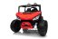 Elektrické auto Beneo T-REX Ride 4x4 dvoumístné 24V, červené, MP3 přehrávač se vstupem USB/AUX, pohon 4x4, lithiová baterie, odpružení, dálkové ovládání, LED světla