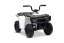 Elektrická štvorkolka Beneo Arctic Cat 12V so zadným pohonom, biela, LED svetlá, Lítiová batéria, 2 x 25W motor, Originál Licencia