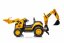 Beneo Licencovaný elektrický Bagr Caterpillar se svahovací i výkopovou lžící, Jednomístný, žlutý, USB vstupem na MP3 Přehrávači, Zadním pohonem s 2 x 30W Motory a Lithiovou baterií