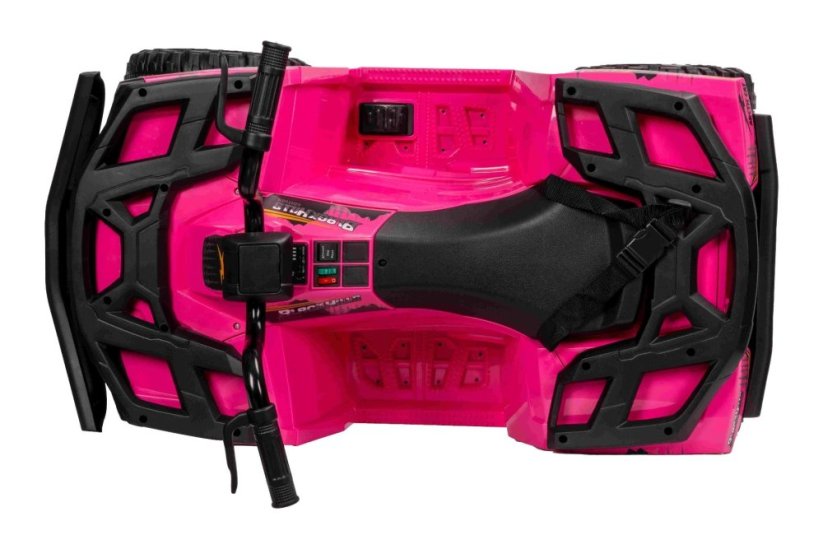 Elektrická čtyřkolka Beneo Arctic Cat 12V se zadním pohonem, růžová, LED světla, lithiová baterie, 2 x 25W motor, originální licence