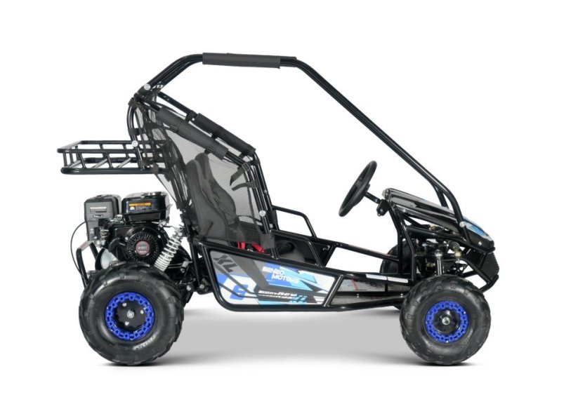 Benzínový kočárek pro děti Beneo Motors BUGGY RSX XL modrý - 212cm3