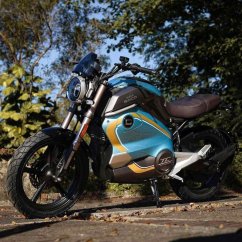 Elektrický motocykl Super Soco TC Wanderer single battery modrý